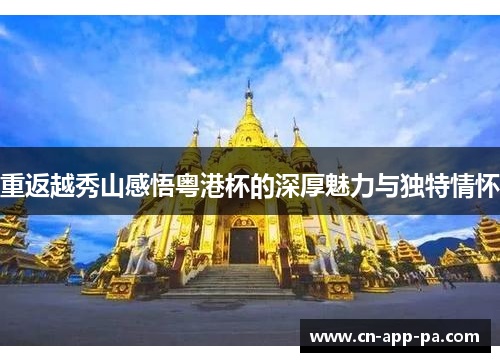 重返越秀山感悟粤港杯的深厚魅力与独特情怀